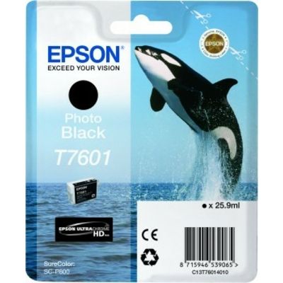 Epson T7601 (C13T76014010) Cartouche d'encre Noir Photo