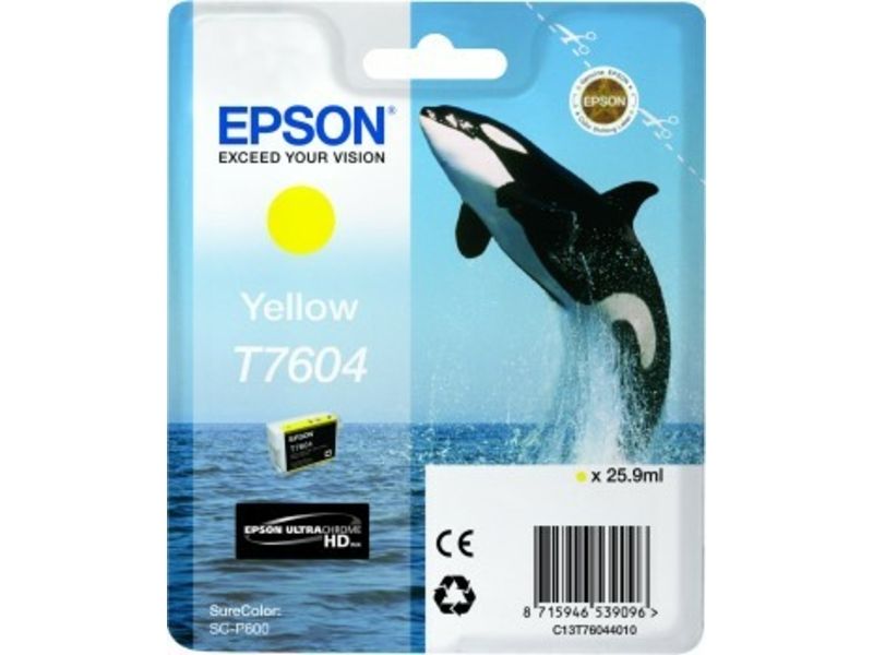 Epson T7604 (C13T76044010) Inktcartridge Geel
