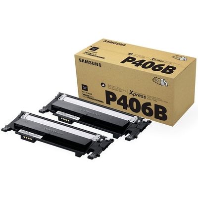 Toner Samsung CLT-P406B/ELS (SU374A) 2x Noir - Multipack