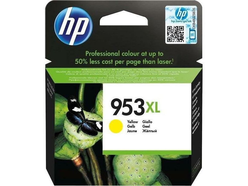 HP 953XL (F6U18AE) Inktcartridge Geel Hoge capaciteit
