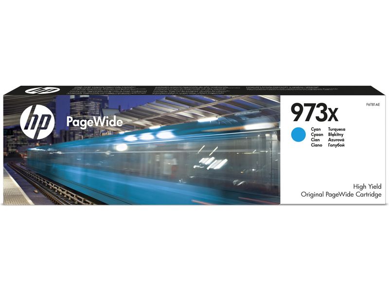 HP 973X (F6T81AE) Inktcartridge Cyaan Hoge capaciteit