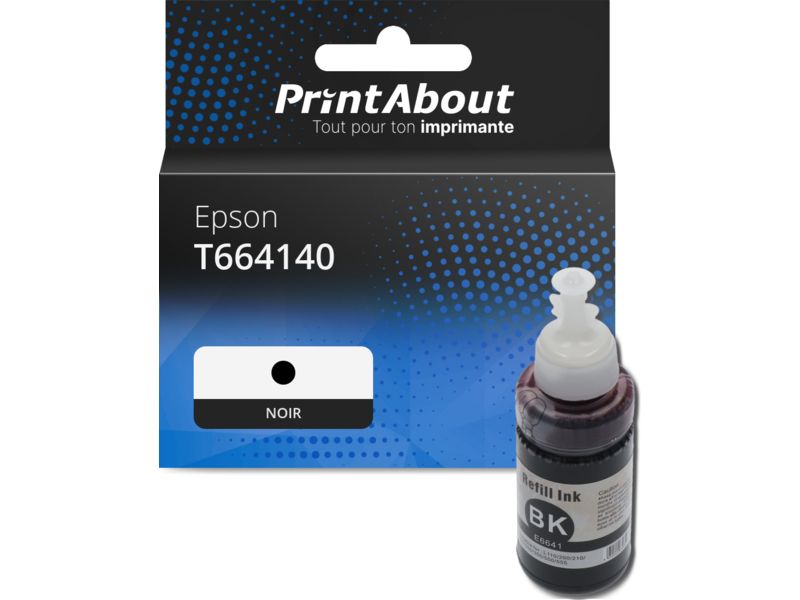 Cartouche compatible Epson T664140 - Noir