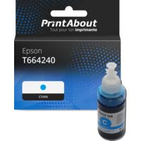 Cartouche compatible Epson T664240 - Cyan