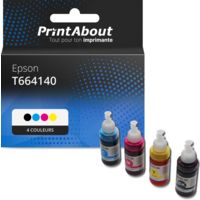 Cartouche compatible Epson T664140 - 4 couleurs - Multipack