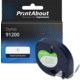 Ruban compatible Dymo 91200 (S0721510) - (12 mm) - Noir sur blanc