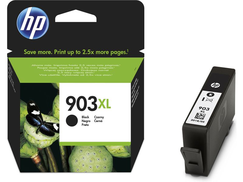 HP 903XL - 21.5 ml - à rendement élevé - noir - originale - cartouche d'encre - pour Officejet Pro 6960, 6970, 6974
