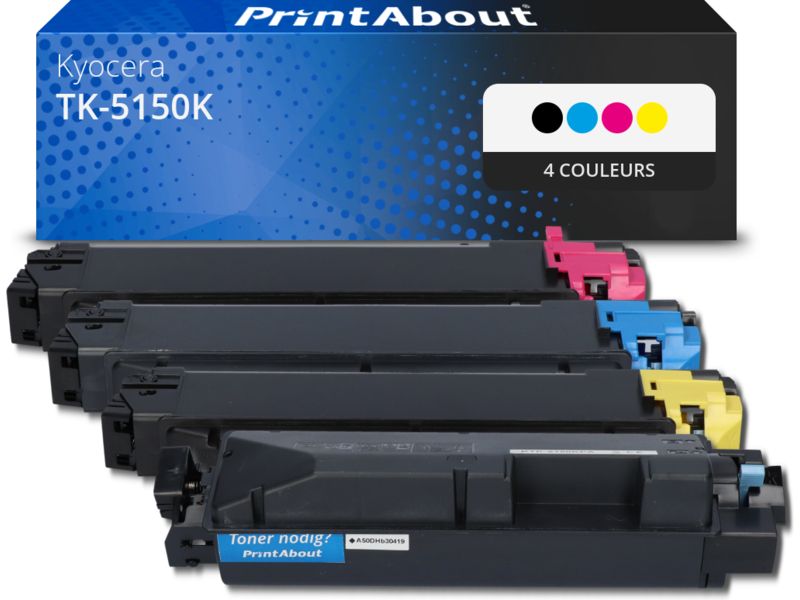 Toner compatible Kyocera TK-5150K - 4 couleurs - Multipack