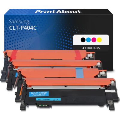 Toner compatible Samsung CLT-P404C (SU365A) - 4 couleurs - Multipack