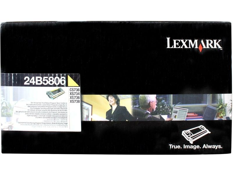 Lexmark 24B5806 Toner Geel