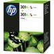 Cartouche d'encre HP 301XL (D8J46AE) tricolore haute capacité 2x - Multipack