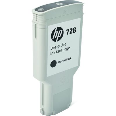 HP 728 (F9J68A) - Noir mat - Cartouche d'encre