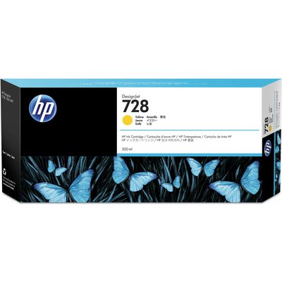 HP 728 (F9K15A) - Jaune - Cartouche d'encre - Très grande capacité