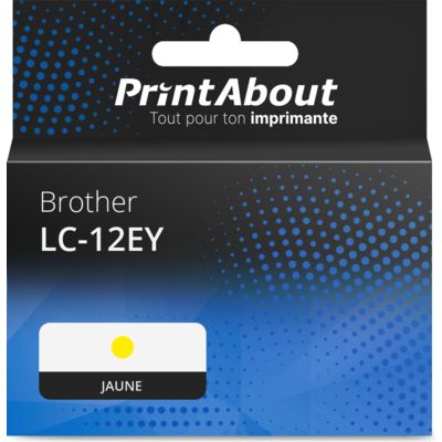 Cartouche compatible Brother LC-12EY - Jaune