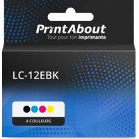 Cartouche compatible Brother LC-12EBK - 4 couleurs - Multipack