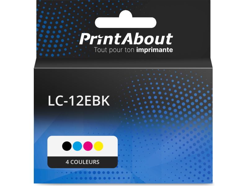 Cartouche compatible Brother LC-12EBK - 4 couleurs - Multipack