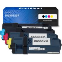 Toner compatible Xerox 106R01597 - 4 couleurs - Multipack