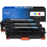 Toner compatible HP 312A (CF440AM) - 3-couleurs - Multipack