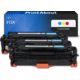 Toner compatible HP 312A (CF440AM) - 3-couleurs - Multipack