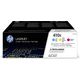 HP 410X (CF252XM) - 3-couleurs - Toner - Grande capacité - Multipack