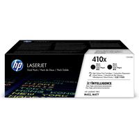 Toner HP 410X (CF410XD) noir haute capacité 2x - Multipack