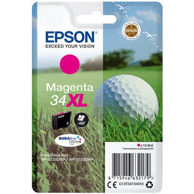 Epson 34XL (C13T34734010) - Magenta - Cartouche d'encre - Grande capacité