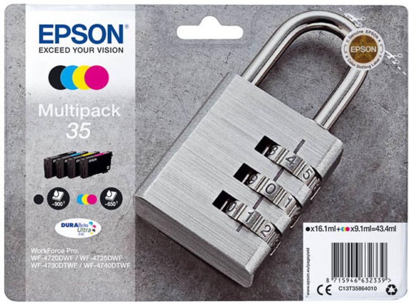 Epson 35 (C13T35864010) Inktcartridge 4-kleuren Multipack