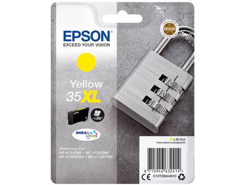 Epson 35XL (T3594) Inktcartridge Geel Hoge capaciteit