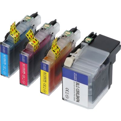 Cartouche compatible Brother LC-129XLVALBP - 4 couleurs - Grande capacité - Multipack