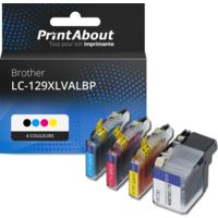 Cartouche compatible Brother LC-129XLVALBP - 4 couleurs - Grande capacité - Multipack