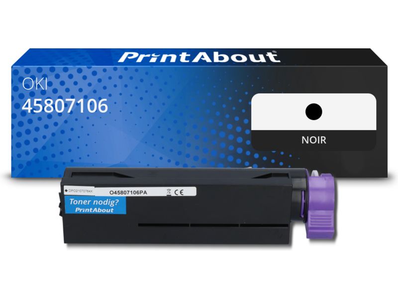 Toner compatible OKI 45807106 - Noir