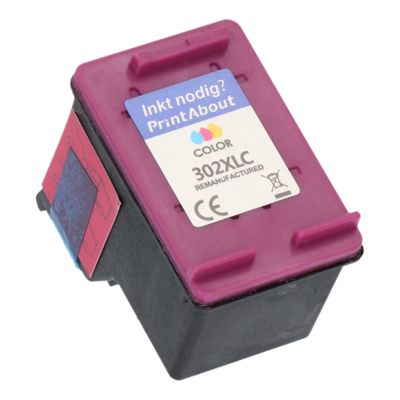Cartouche compatible HP 302XL (F6U67AE) - 3-couleurs - Grande capacité