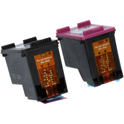 Cartouche compatible HP 302XL (X4D37AE) - Noir + 3 couleurs - Grande capacité - Multipack