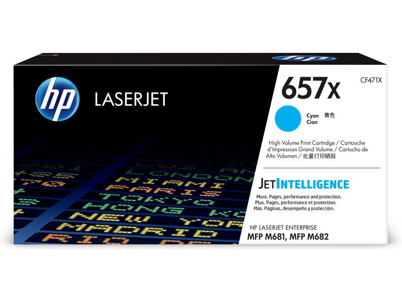 HP 657X (CF471X) Toner Cyaan Hoge capaciteit