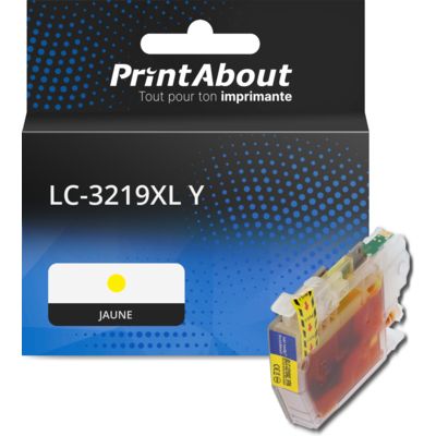 Cartouche compatible Brother LC-3219XL Y - Jaune - Grande capacité