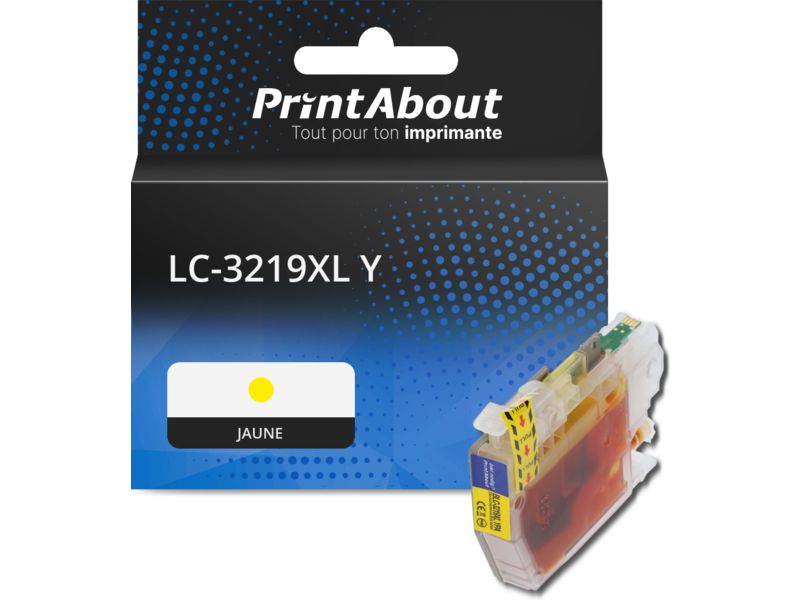 Cartouche compatible Brother LC-3219XL Y - Jaune - Grande capacité