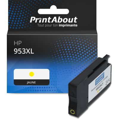 Cartouche compatible HP 953XL (F6U18AE) - Jaune - Grande capacité
