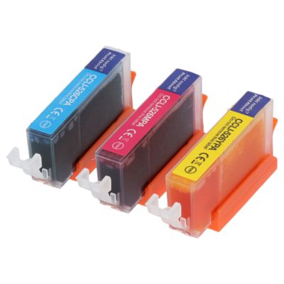 Cartouche compatible Canon CLI-526C/M/Y - 3-couleurs - Multipack