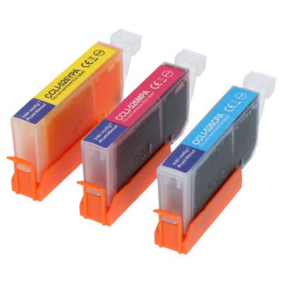 Cartouche compatible Canon CLI-526C/M/Y - 3-couleurs - Multipack