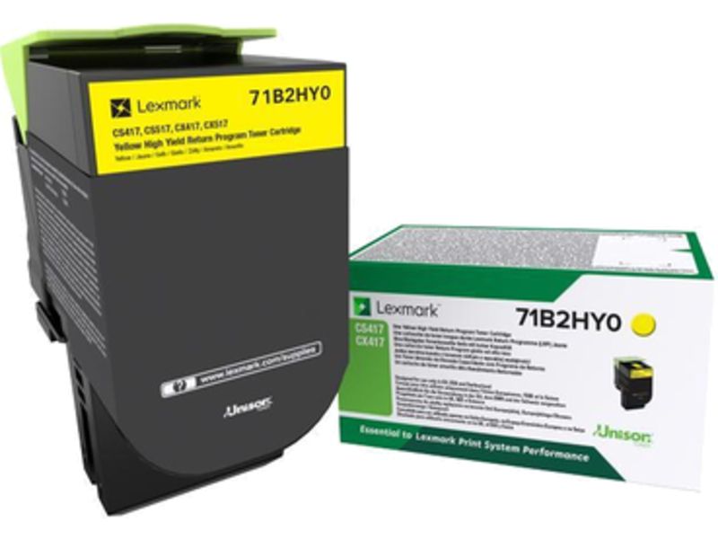 Lexmark 71B2HY0 Toner Geel
