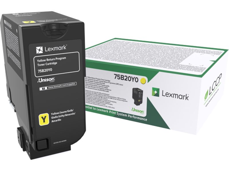 Lexmark 75B20Y0 Toner Geel