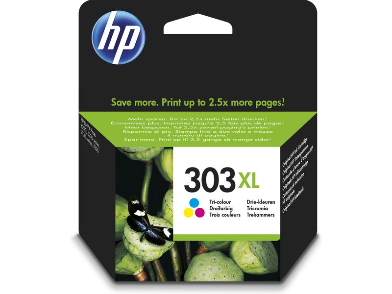 HP 303XL (T6N03AE) Inktcartridge 3-kleuren Hoge capaciteit