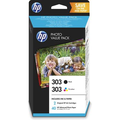 HP 303 (Z4B62EE) - Noir + 3 couleurs - Cartouche d'encre - Multipack