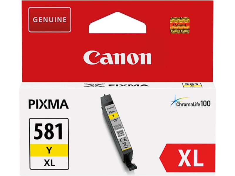 Canon CLI-581XL Y Inktcartridge Geel Hoge capaciteit