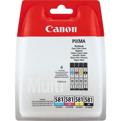 Canon CLI-581 C/M/Y/BK - 4 couleurs - Cartouche d'encre - Multipack