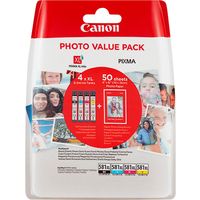 Canon CLI-581XL C/M/Y/BK photo value pack - 4 couleurs - Cartouche d'encre - Grande capacité - Multipack