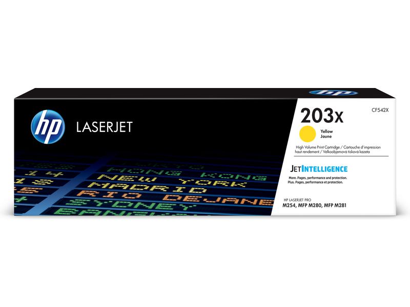 HP 203X (CF542X) Toner Geel Hoge capaciteit