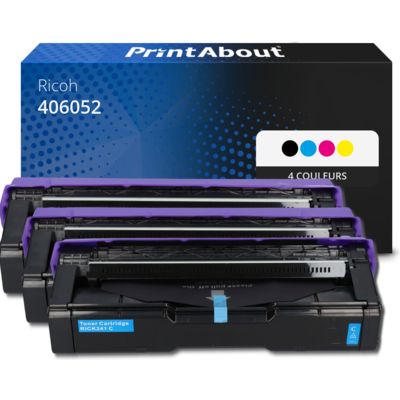 Toner compatible Ricoh 406052 (406094) - 4 couleurs - Multipack