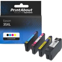 Cartouche compatible Epson 35XL (T3596) - 4 couleurs - Multipack