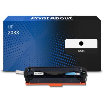 Toner compatible HP 203X (CF540X) - Noir - Grande capacité