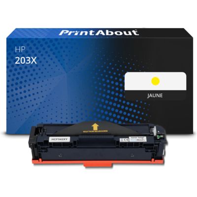 Toner compatible HP 203X (CF542X) - Jaune - Grande capacité